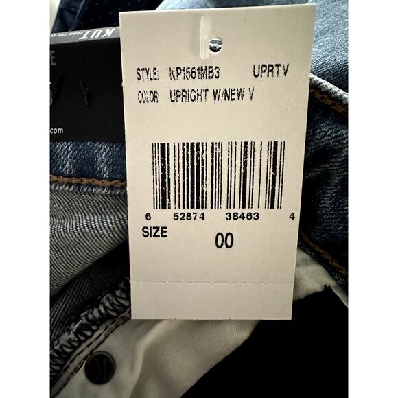 Kut From The Kloth-High Rise Rachael Fab Ab Mom Jean-Size 00-NWT - Picture 8 of 13